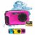 Fotocamera subacquea rosa